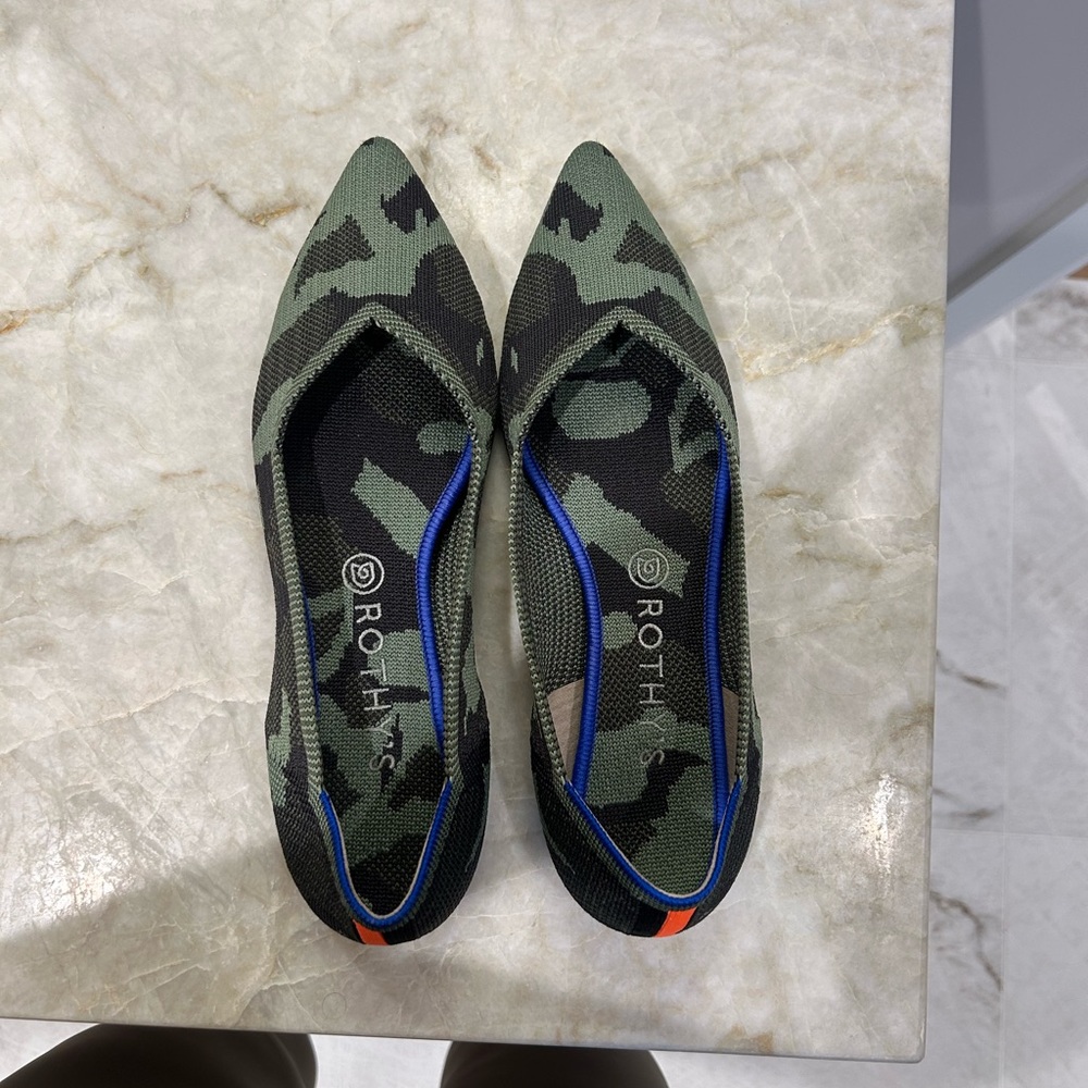 Rothy's Camouflage The Point Shoes